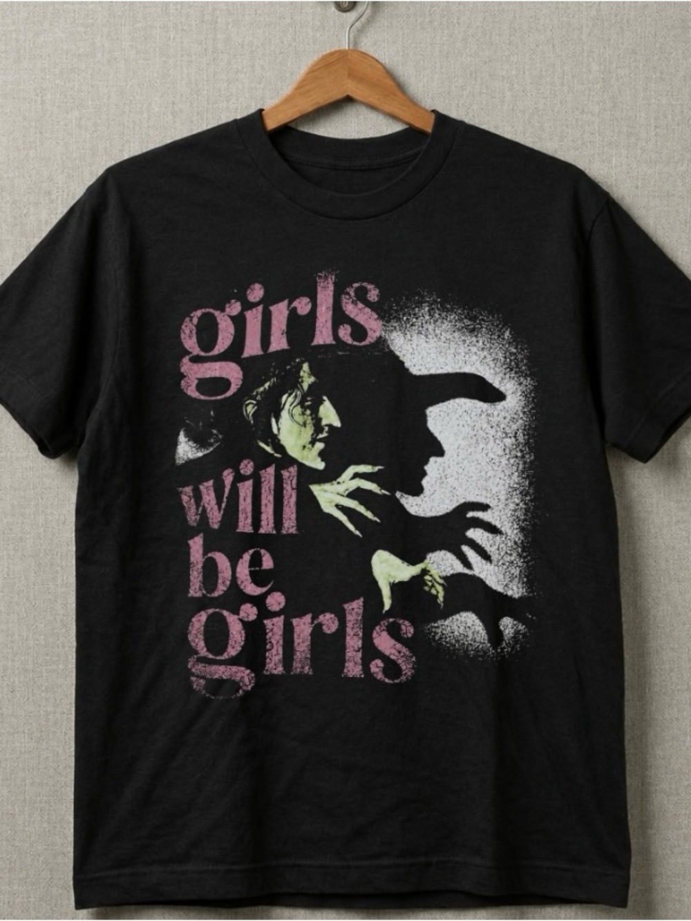 Girls Will Be Girls Wicked Black Graphic Tee